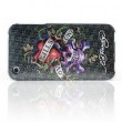 Ed Hardy iPhone 3G and iPhone 3GS Snap-On Case Love Kills Slowly (Skull Background) (Matt)